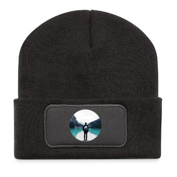 Adventure - Recycled Patch Beanie - dark grey - Front