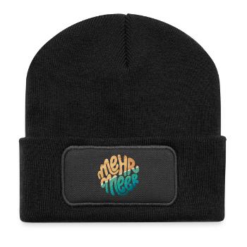 plus de mer - Beanie recyclé à patch - noir - Devant