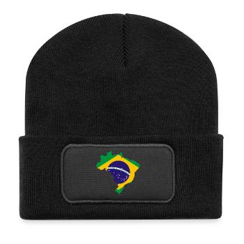 BRAZIL - Recycled Patch Beanie - black - Front