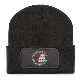 Tekno contre le fascisme et le racisme - Beanie recyclé à patch - charbon - Devant
