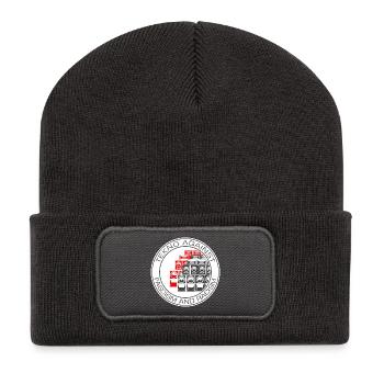 Tekno contre le fascisme et le racisme - Beanie recyclé à patch - charbon - Devant