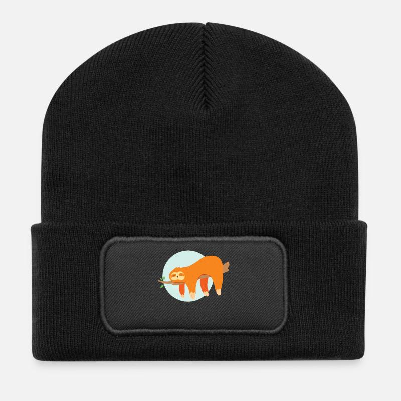 Lazy Day - Recycelte Patch Beanie - Schwarz