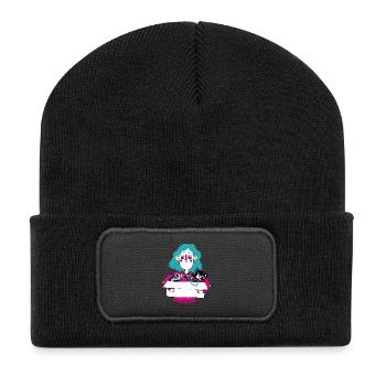 flea market - Recycled Patch Beanie - black - Front