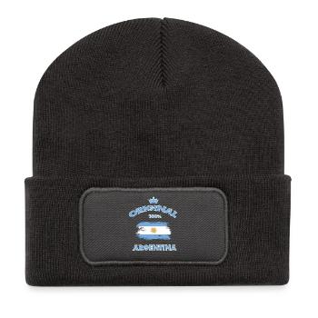 Argentina Original 100% / Gift South America - Recycled Patch Beanie - dark grey - Front