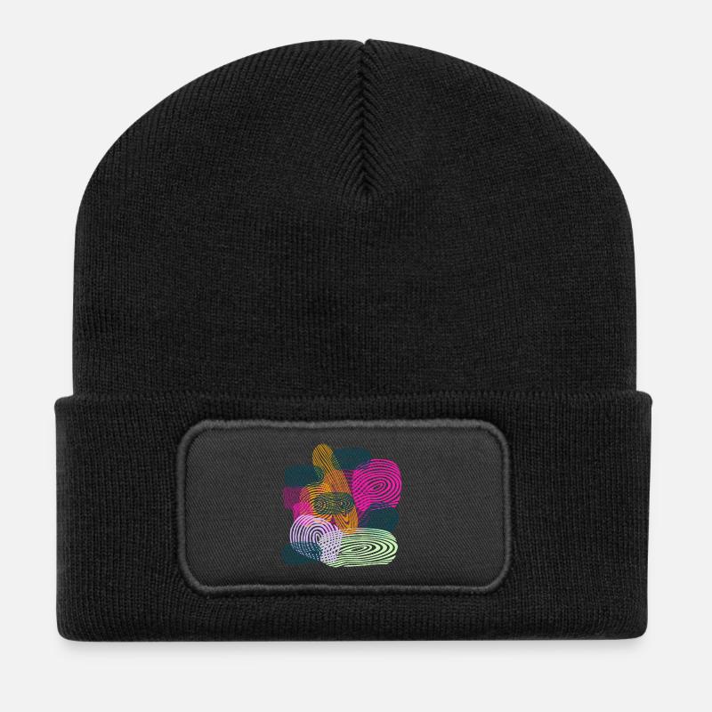 bild - Recycelte Patch Beanie - Schwarz