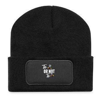 To Bee Or Not To Bee - Recycled Patch Beanie - black - Front