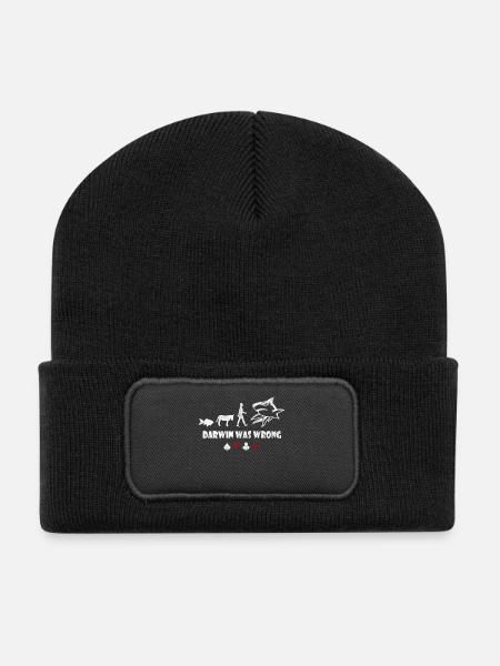 poker - Beanie recyclé à patch - noir