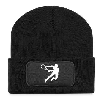 tennis - Recycled Patch Beanie - black - Front