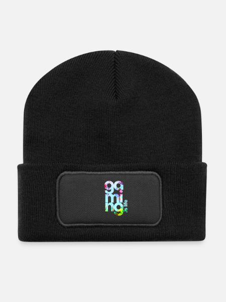 Gamer - Recycled Patch Beanie - black