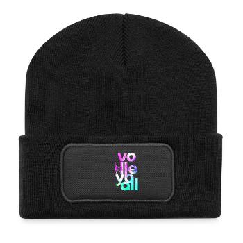 volley-ball - Beanie recyclé à patch - noir - Devant