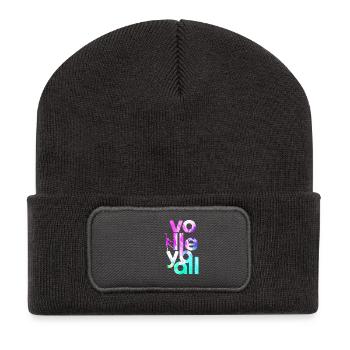 Volleyball - Recycelte Patch Beanie - Dunkelgrau - Vorne
