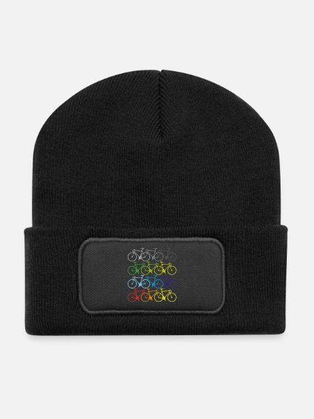 Vélo sport d'été - Beanie recyclé à patch - noir