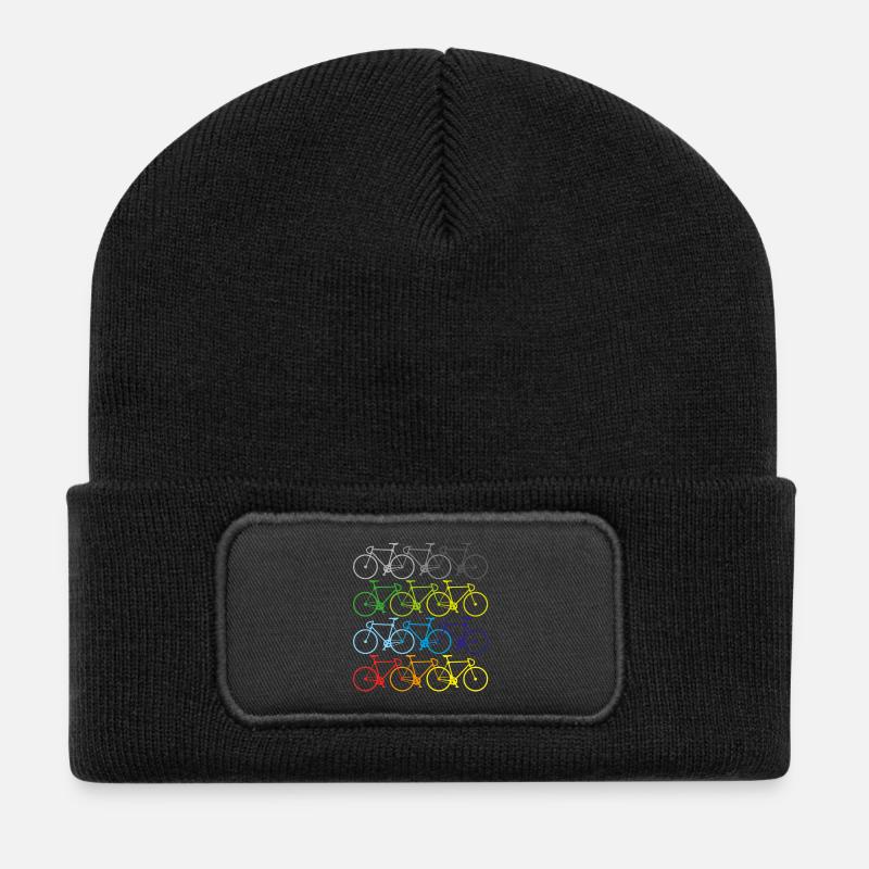 summer sport bike - Recycled Patch Beanie - black