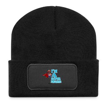Programmierer Informatik Geschenk - Recycelte Patch Beanie - Schwarz - Vorne