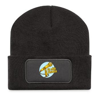 Schlager Schlagermusik Schlagerfan Mikrofon Spruch - Recycelte Patch Beanie - Dunkelgrau - Vorne