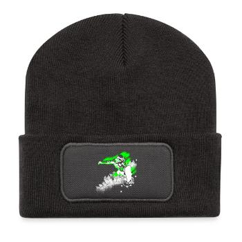Snowboarder - Recycelte Patch Beanie - Dunkelgrau - Vorne