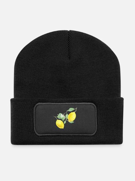 Lemons - Recycled Patch Beanie - black