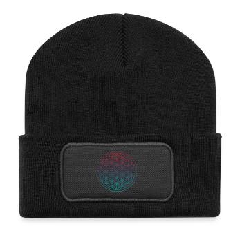 yoga - Beanie recyclé à patch - noir - Devant