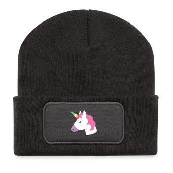 Unicorn - Recycled Patch Beanie - dark grey - Front