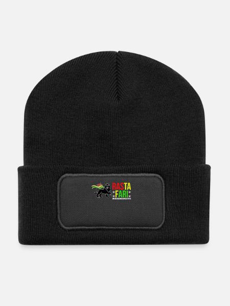 Système sonore souterrain de Rasta Fari - Beanie recyclé à patch - noir