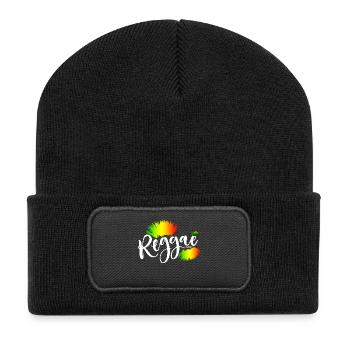 Reggae Rainbow Splash - Recycled Patch Beanie - black - Front