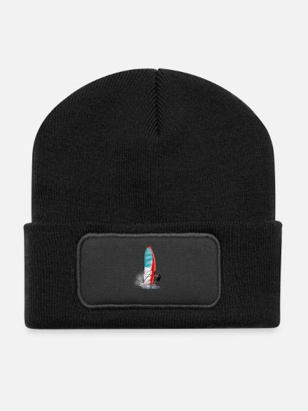 windsurfing - Beanie recyclé à patch - noir