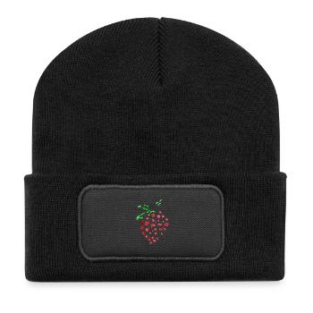 Crazy strawberry - Recycled Patch Beanie - black - Front