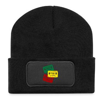 Cassette Colors Trio - Beanie recyclé à patch - noir - Devant