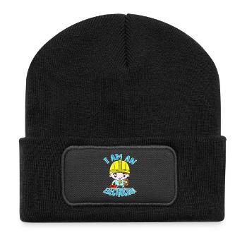 électricien - Beanie recyclé à patch - noir - Devant