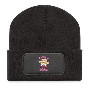 I'm a Farmer—Cheerful Court Heroine - Recycled Patch Beanie - dark grey - Front