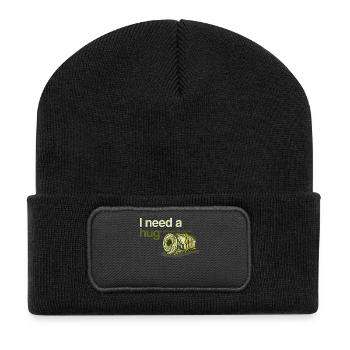 Money Dollar Bill Wealth Funny Sayings Funny - Recycled Patch Beanie - black - Front