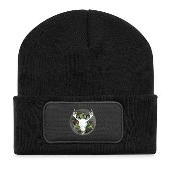 Chasseurs chasse - Beanie recyclé à patch - noir - Devant