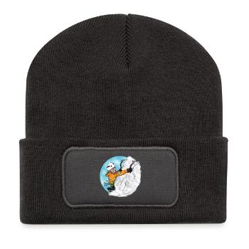 Alpiniste - Ice Climber - T-shirt d'escalade - Beanie recyclé à patch - charbon - Devant