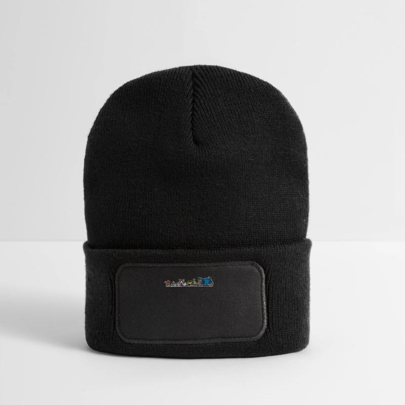 Biker Evolution Motorrad Entwicklung Fortschritt Recycelte Patch Beanie
