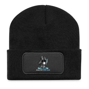 Dive Side - Recycelte Patch Beanie - Schwarz - Vorne