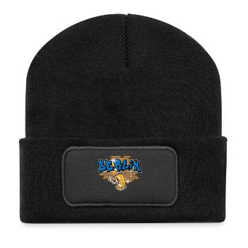 Graffiti de Berlin - Beanie recyclé à patch - noir - Devant