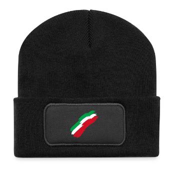 Iran - Fahne - Farben - Landesfarben - Geschenk - Recycelte Patch Beanie - Schwarz - Vorne