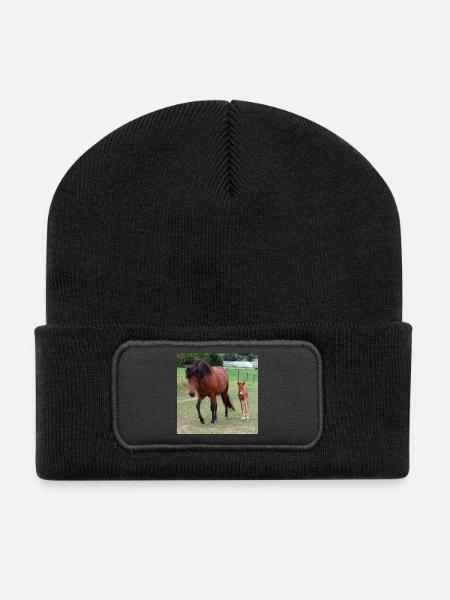 Affiche Cheval Cheval - Beanie recyclé à patch - noir