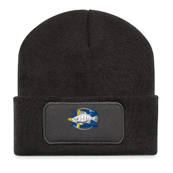 Sweden fishing perch - Recycled Patch Beanie - dark grey - Front