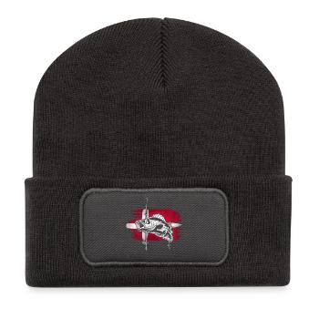 Pêche au Danemark - Beanie recyclé à patch - charbon - Devant