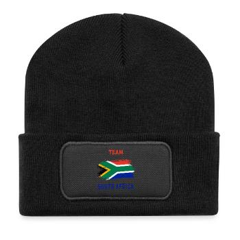 Team South Africa Flags Design - Recycled Patch Beanie - black - Front