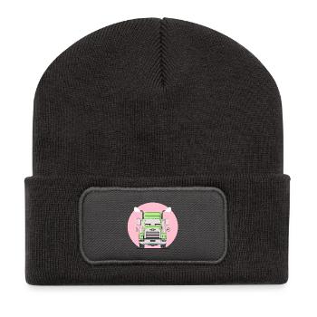 Truck Trucks Laster - Recycelte Patch Beanie - Dunkelgrau - Vorne