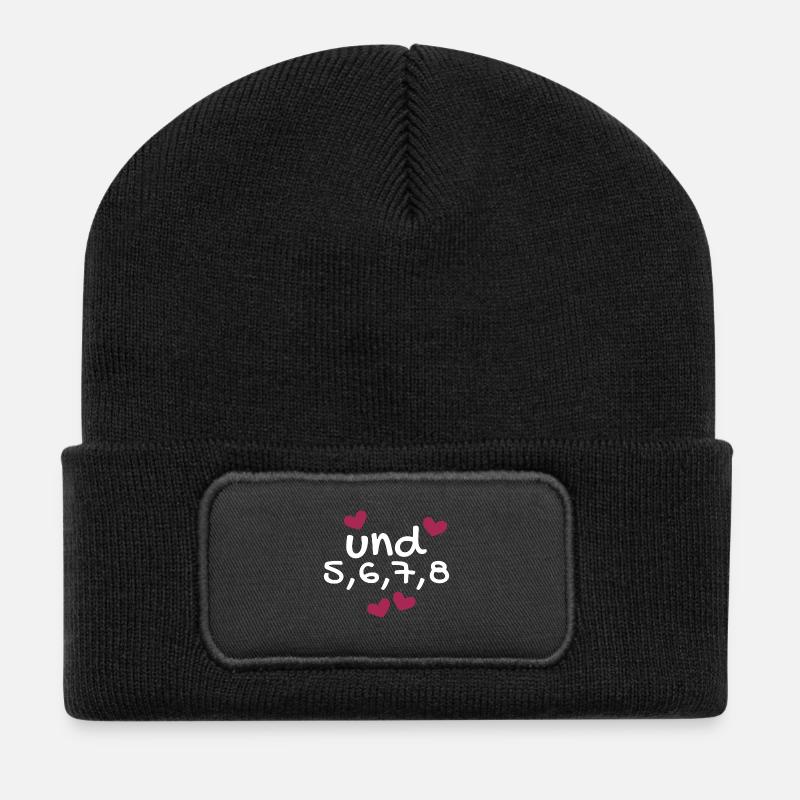 Tanzen Tanz Tanzkurs Rhythmus - Recycelte Patch Beanie - Schwarz