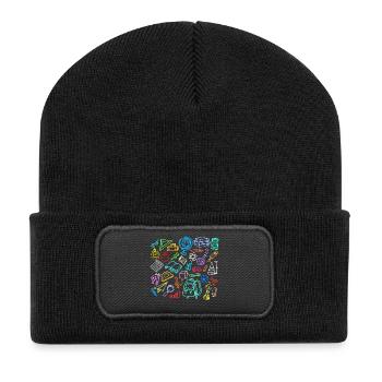 School Learning Timpani School Start School Start - Recycled Patch Beanie - black - Front