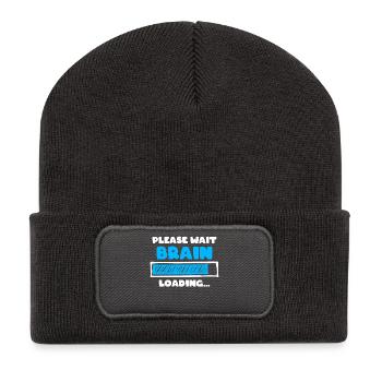 Jeuns Drôles de phrases Gamer - Beanie recyclé à patch - charbon - Devant