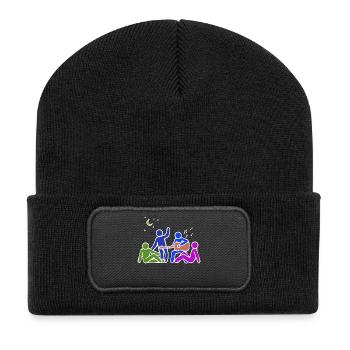 Amitié Buddy Meilleurs Amis - Beanie recyclé à patch - noir - Devant