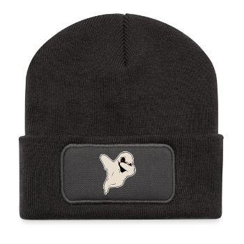 Halloween fantômes d’horreur - Beanie recyclé à patch - charbon - Devant
