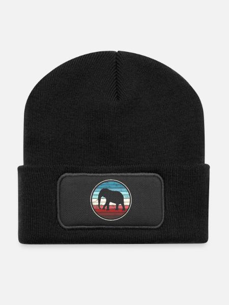 Elefant Elefanten - Recycelte Patch Beanie - Schwarz