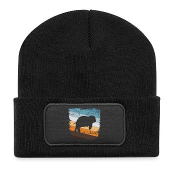 Phoque phoque - Beanie recyclé à patch - noir - Devant
