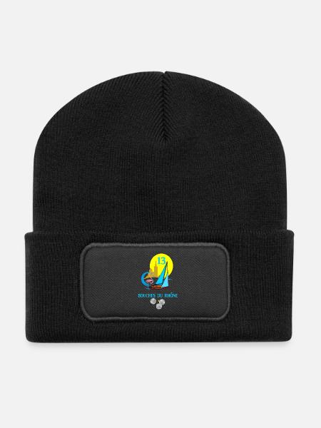 Bouches du rhône - Beanie recyclé à patch - noir